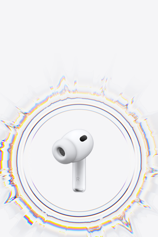 AirPods Pro 3 vezeték nélküli fülhallgató szilikon fülharanggal, fodrozódó hanggyűrűvel körülvéve