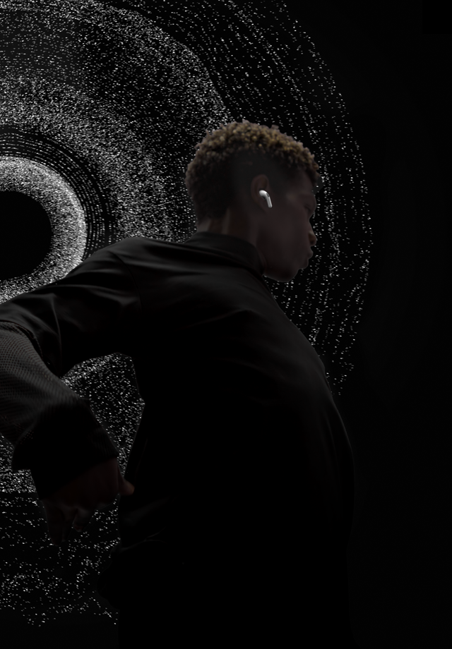 AirPods Prót viselő táncoló ember