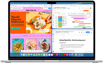 MacBook Air több megnyitott appal