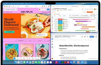 MacBook Air több megnyitott appal