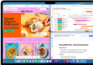 MacBook Air több megnyitott appal