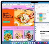 MacBook Air több megnyitott appal