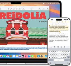 Az iPhone-tükrözés alkalmazás, a MacBook Air képernyőjén az iPhone képernyője jelenik meg
