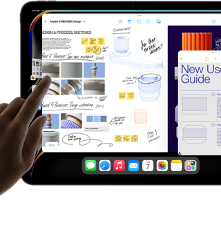 Az iPad Prón több alkalmazás fut egyszerre az iPadOS multitasking-funkciói segítségével
