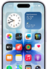 iPhone 17 elölnézetből, felül középen a Center Stage előlapi kamerával