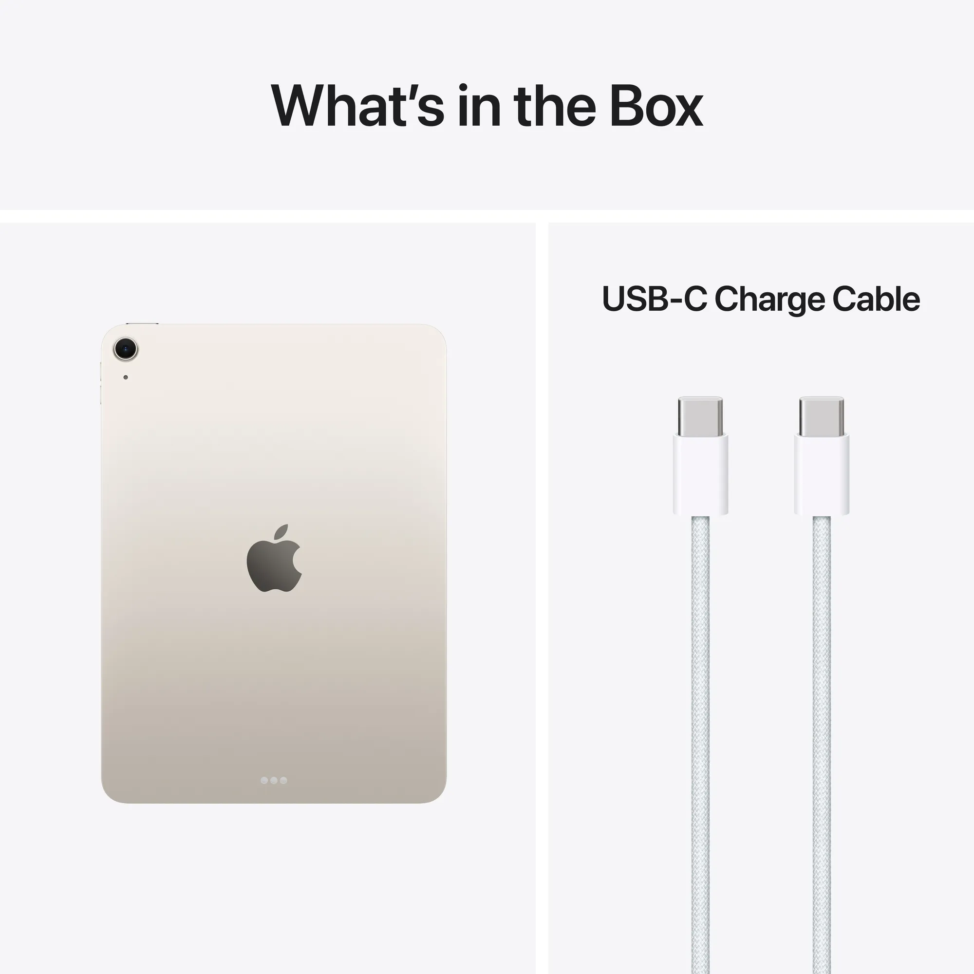 11" iPad Air (M4) Wi-Fi 512 GB - csillagfény