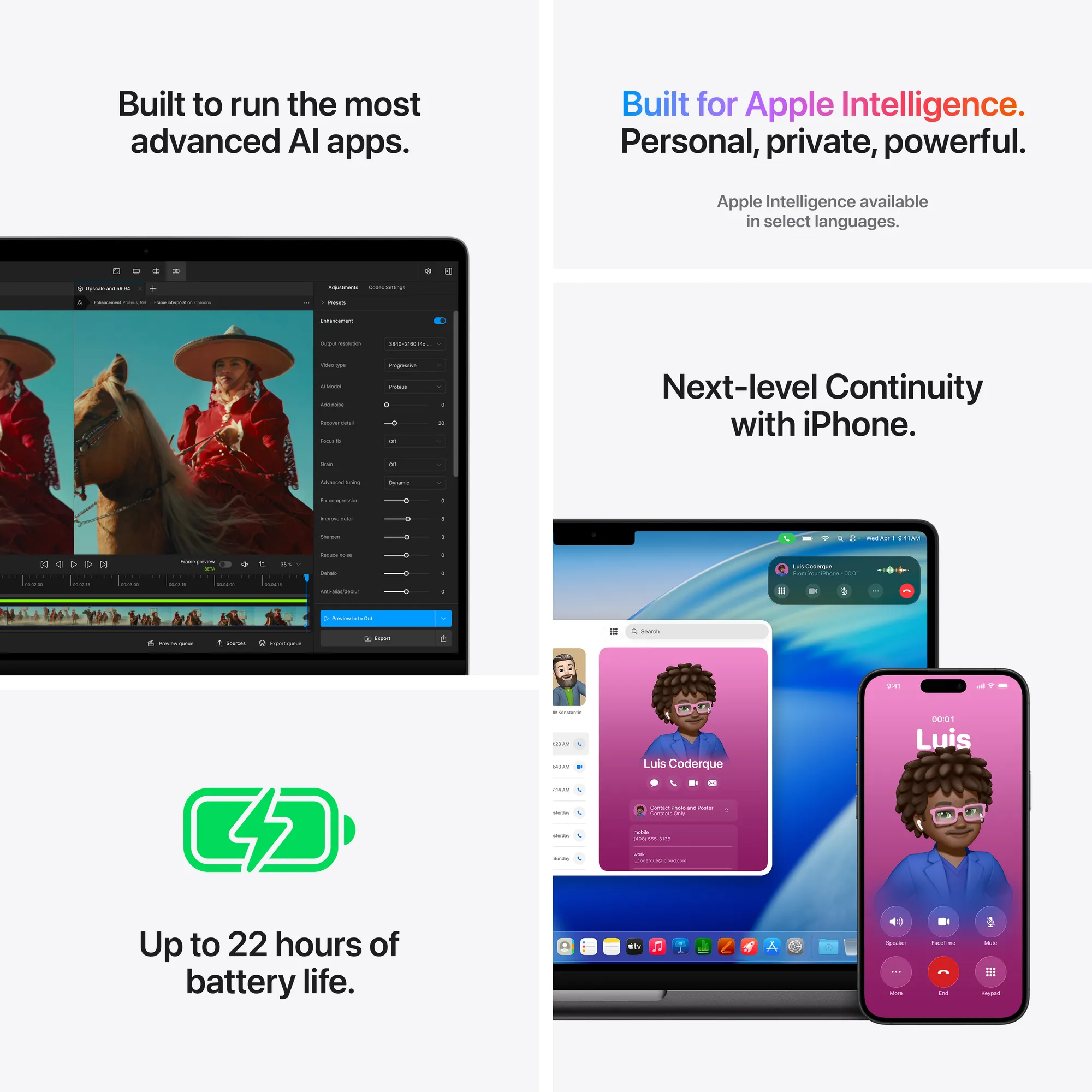 14 hüvelykes MacBook Pro: M5 Pro chip, 18-magos CPU, 20-magos GPU, 24GB RAM, 2TB SSD - asztrofekete