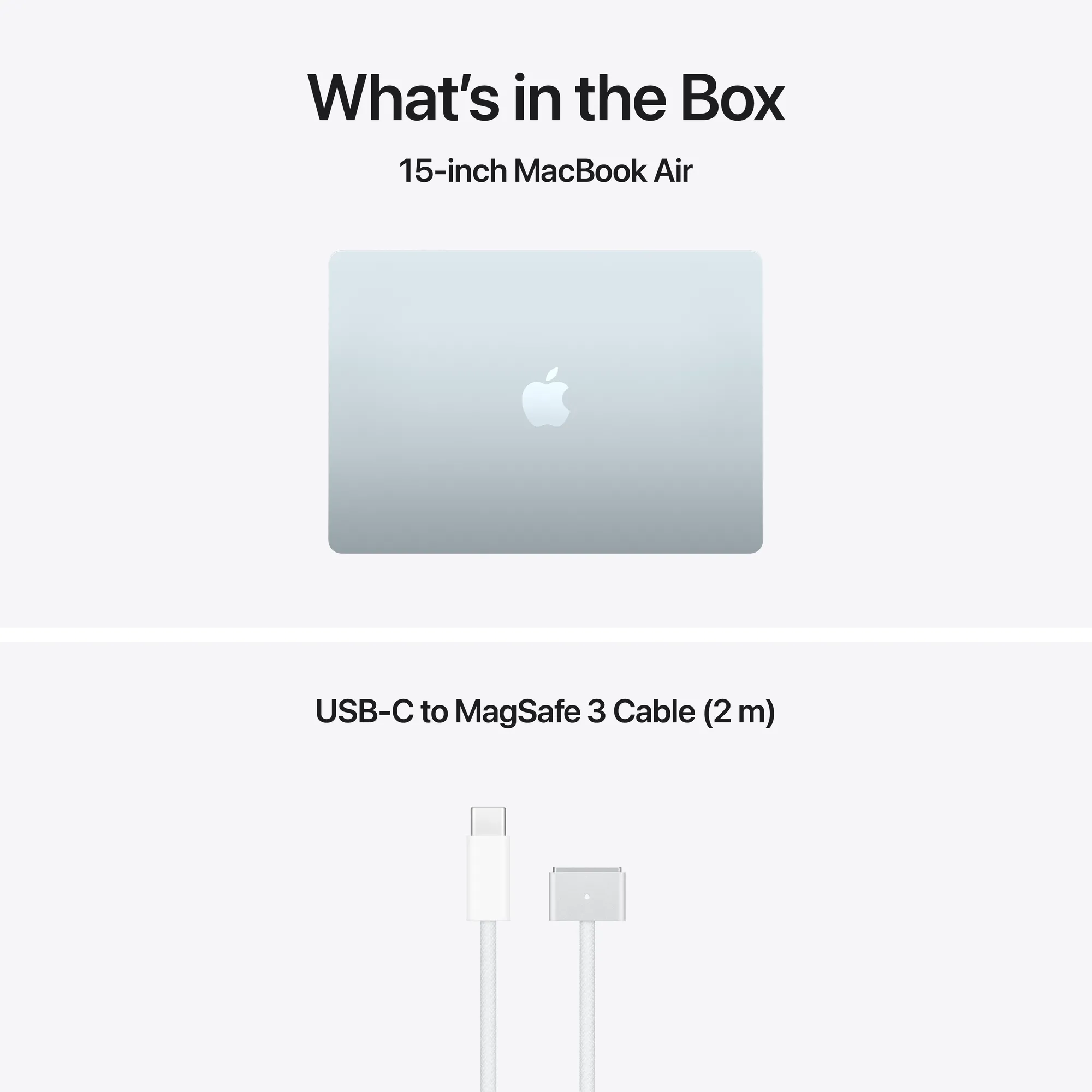 15 hüvelykes MacBook Air: M5 chip, 10-magos CPU, 10-magos GPU, 16GB RAM, 1TB SSD - égkék