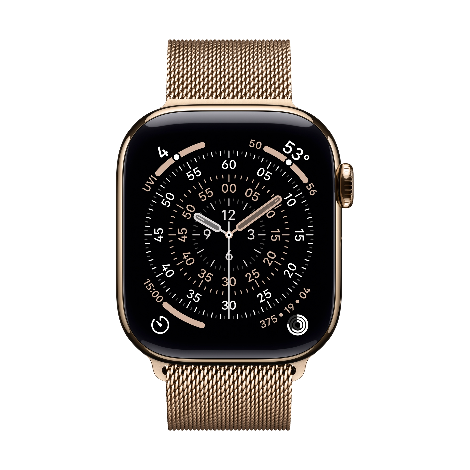 42 mm-es aranyszínű milánói szíj - M/L