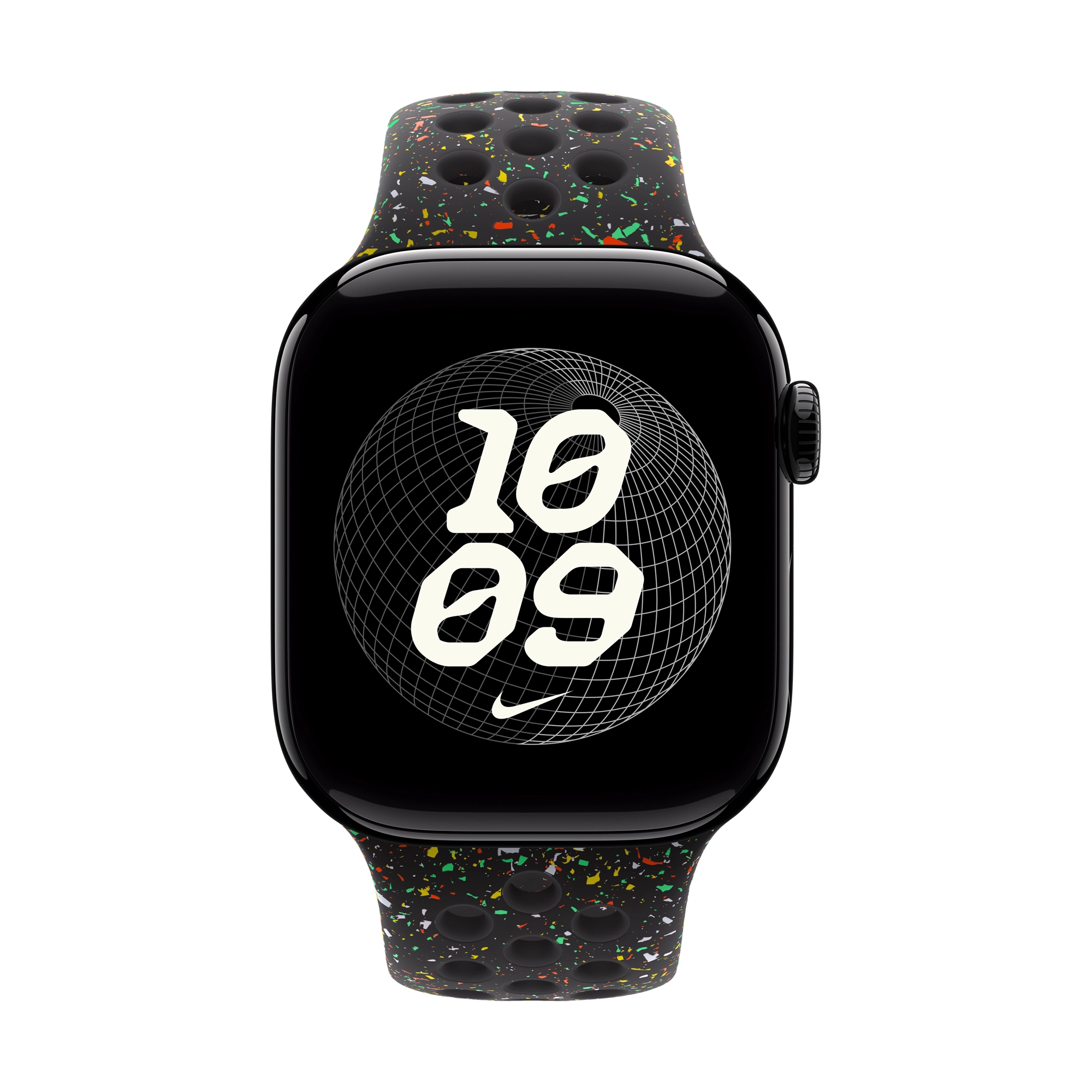 42 mm-es éjféli fekete Nike sportszíj – S/M