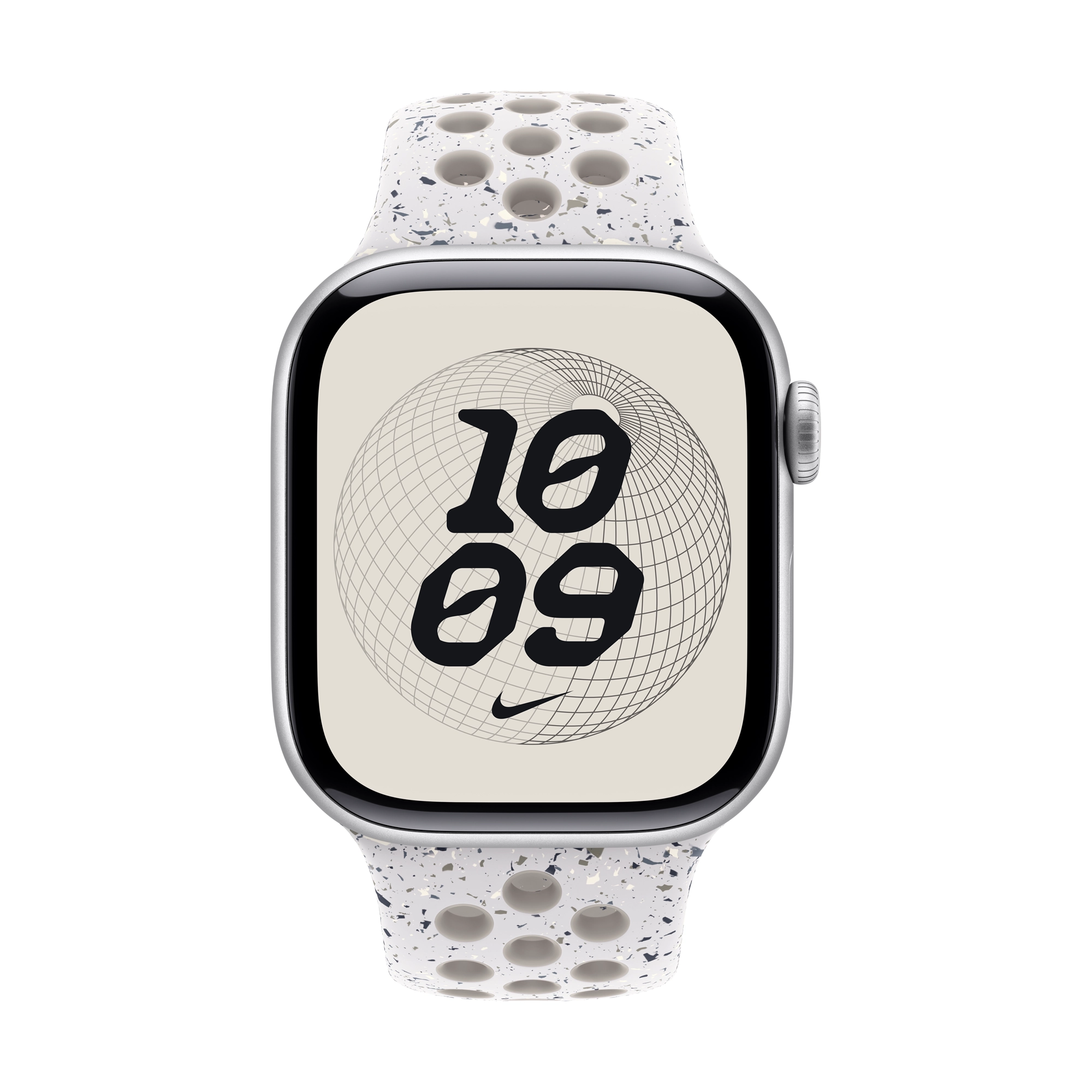 42 mm-es fátyolszürke Nike sportszíj – S/M