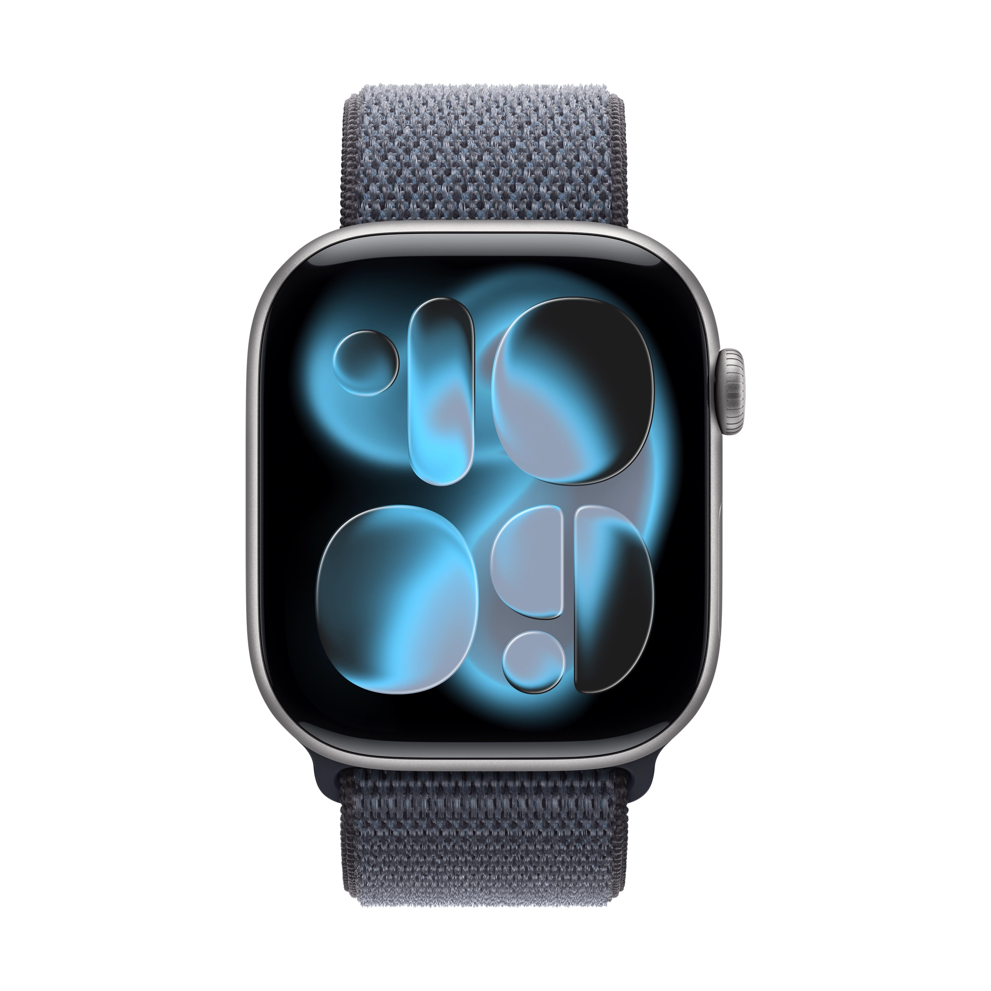 46 mm-es acélkék sportpánt