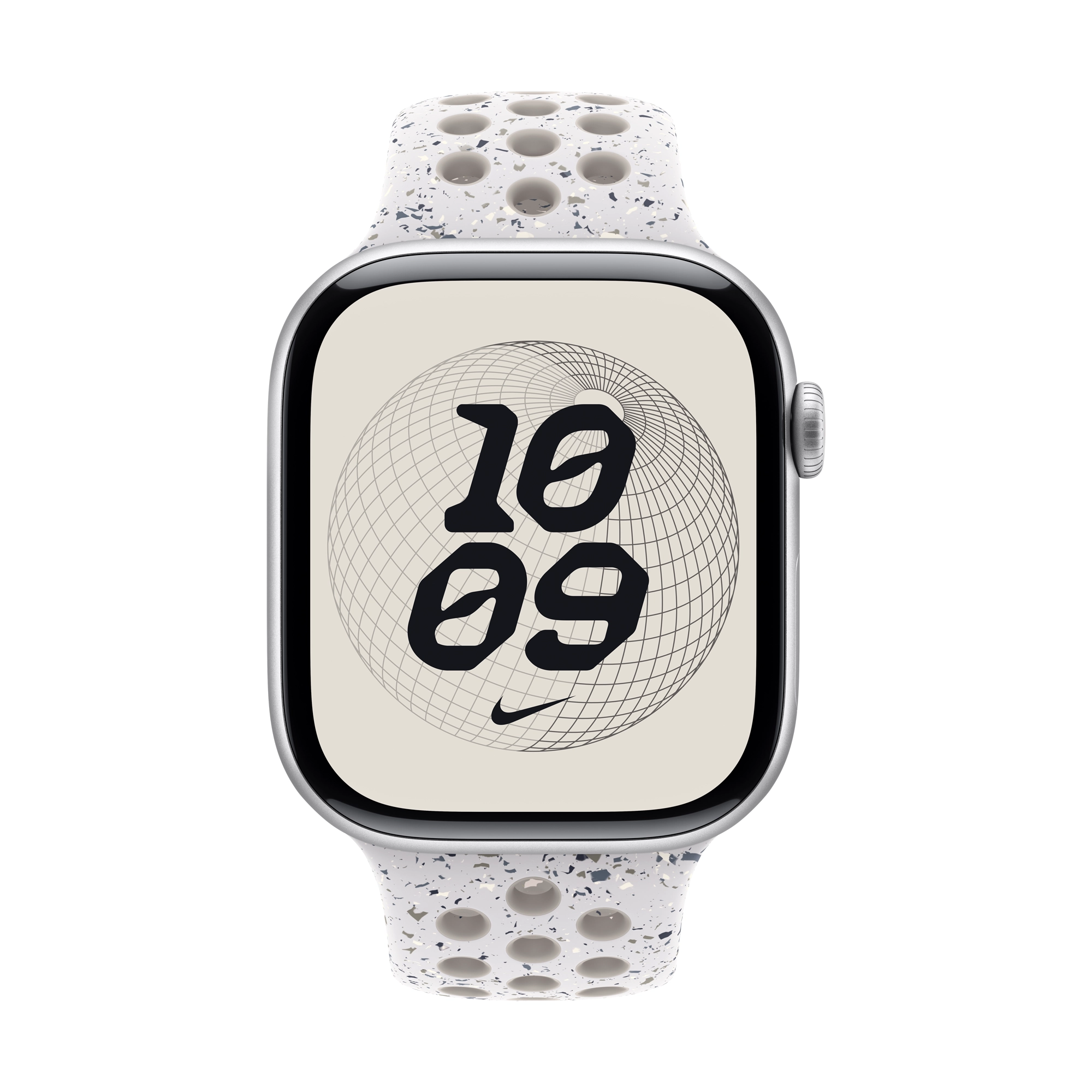 46 mm-es fátyolszürke Nike sportszíj – M/L