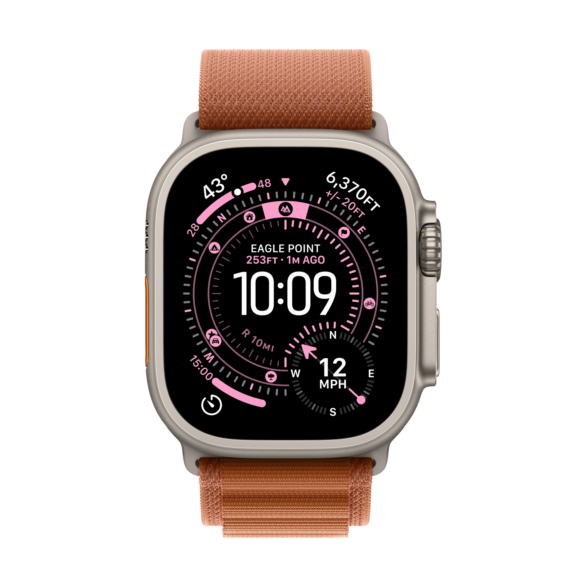 49 mm-es terrakotta Alpesi pánt – L – natúr titán