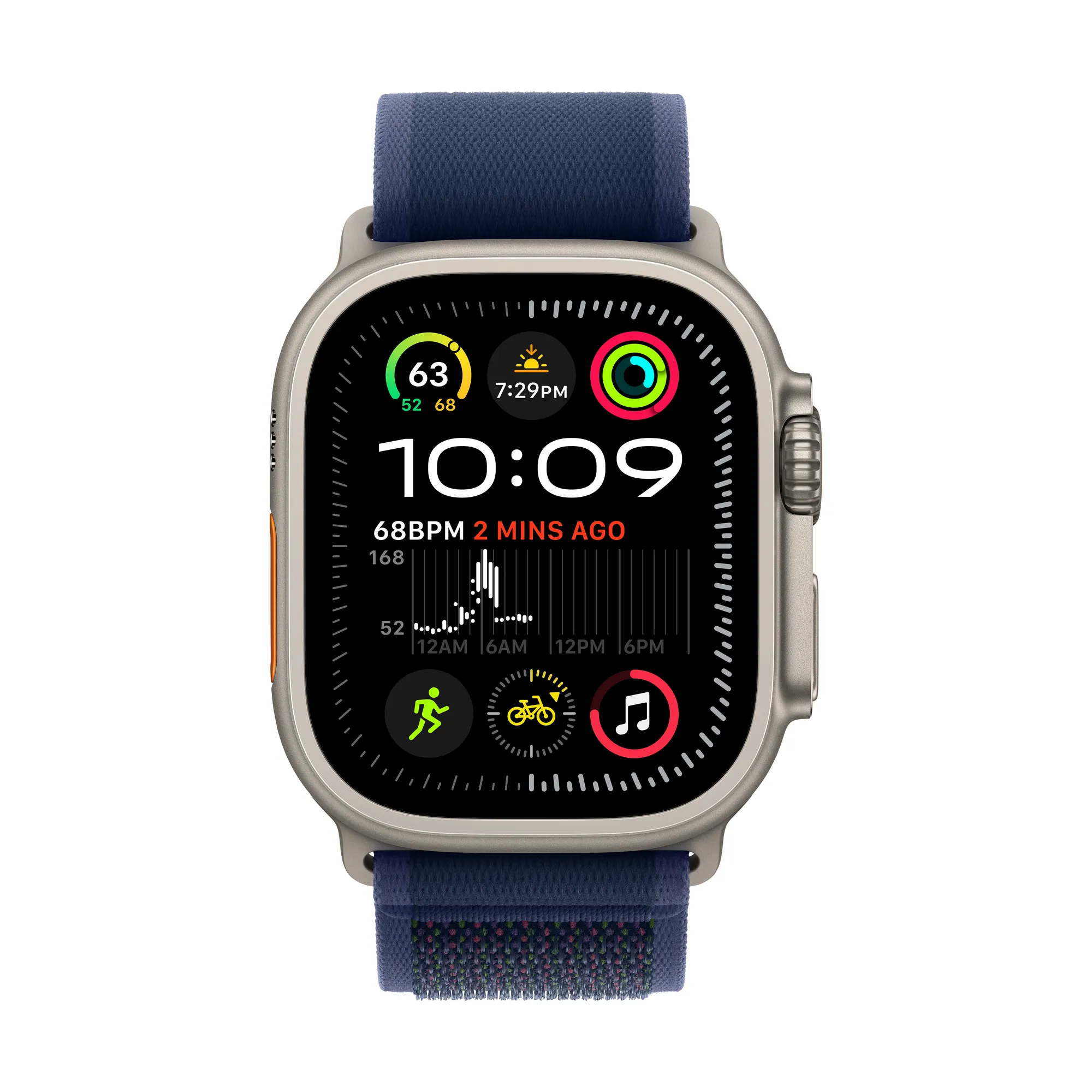 49mm-es terep pánt natúr titán csattal - kék - M/L (Használt - Újszerű)