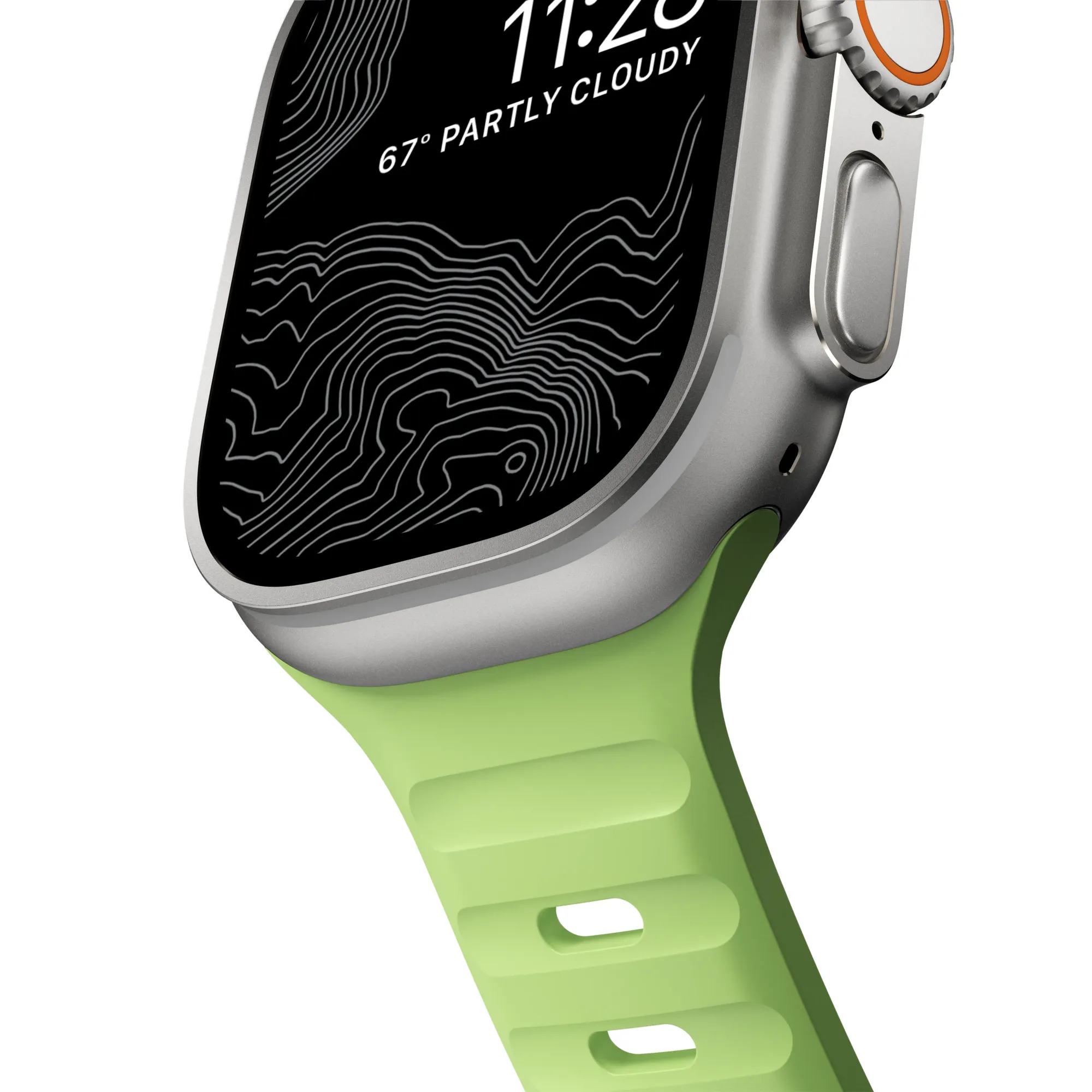 NOMAD Sport Strap for Apple Watch 42/44/45/49mm - Green Glow