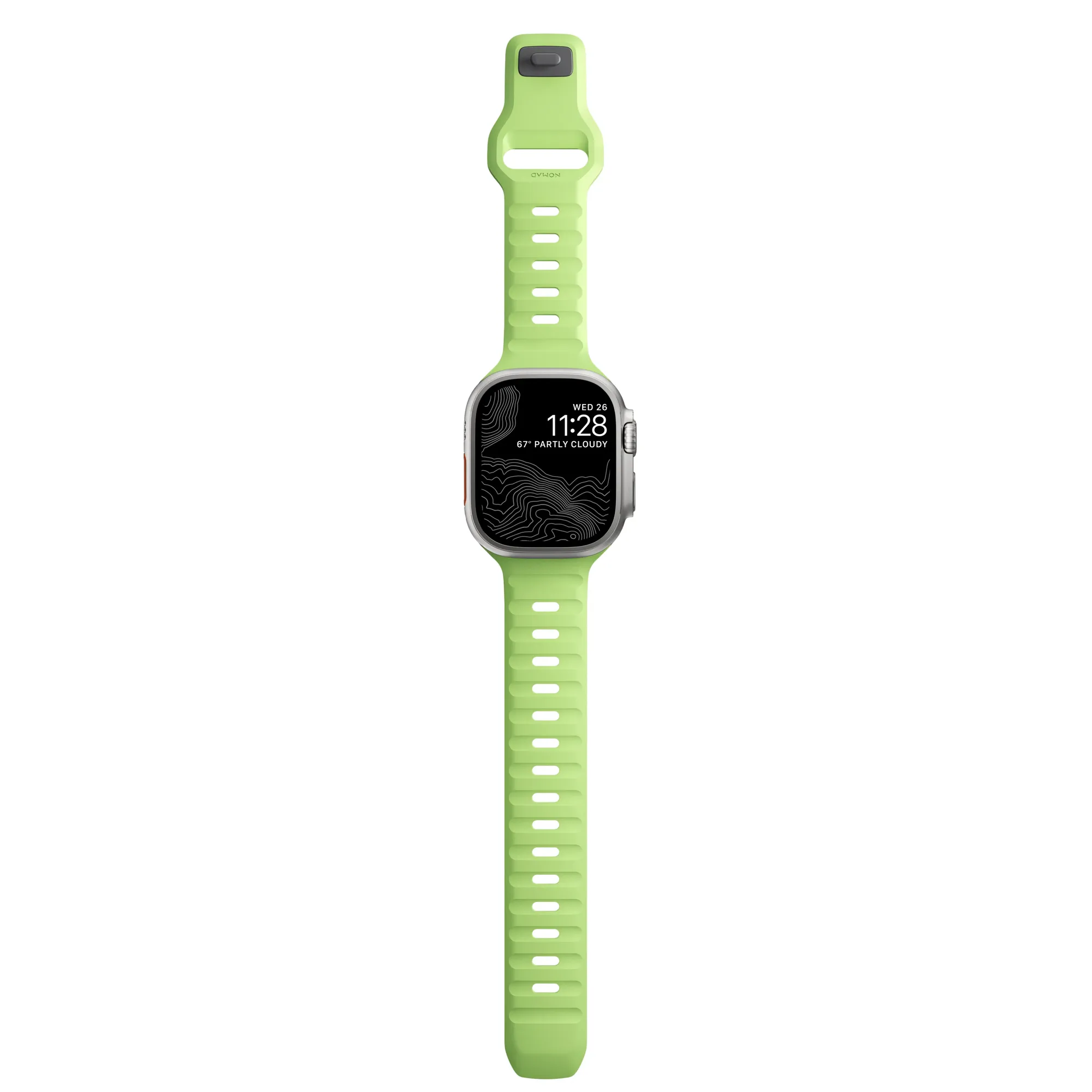 NOMAD Sport Strap for Apple Watch 42/44/45/49mm - Green Glow