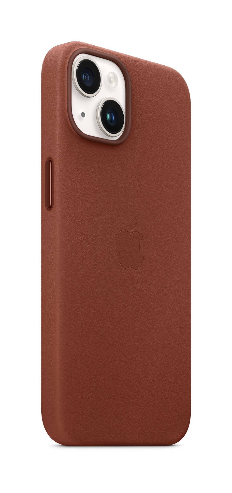 APPLE MagSafe-rögzítésű iPhone 14 bőrtok - umbra