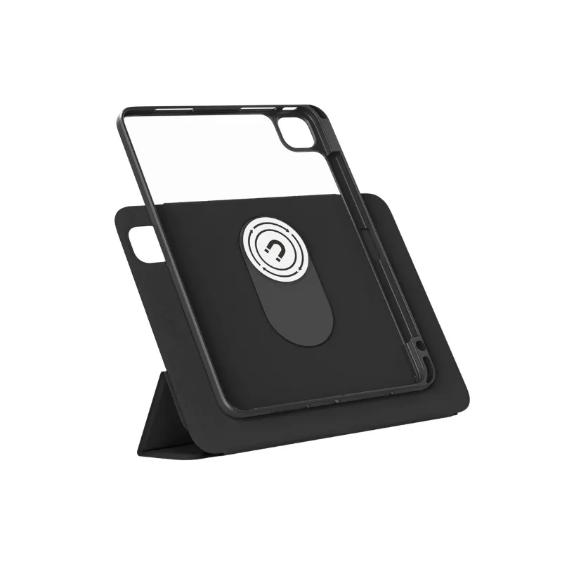 Epico TechGrain Spin 2-in-1 Flip Case for iPad Pro 12.9" (3-6 Gen) / Air 13" (M2-M4) - Black