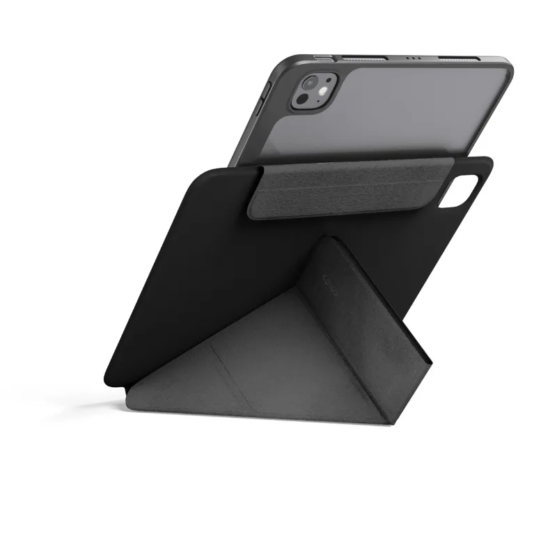 Epico TechGrain Spin 2-in-1 Flip Case for iPad Pro 12.9" (3-6 Gen) / Air 13" (M2-M4) - Black