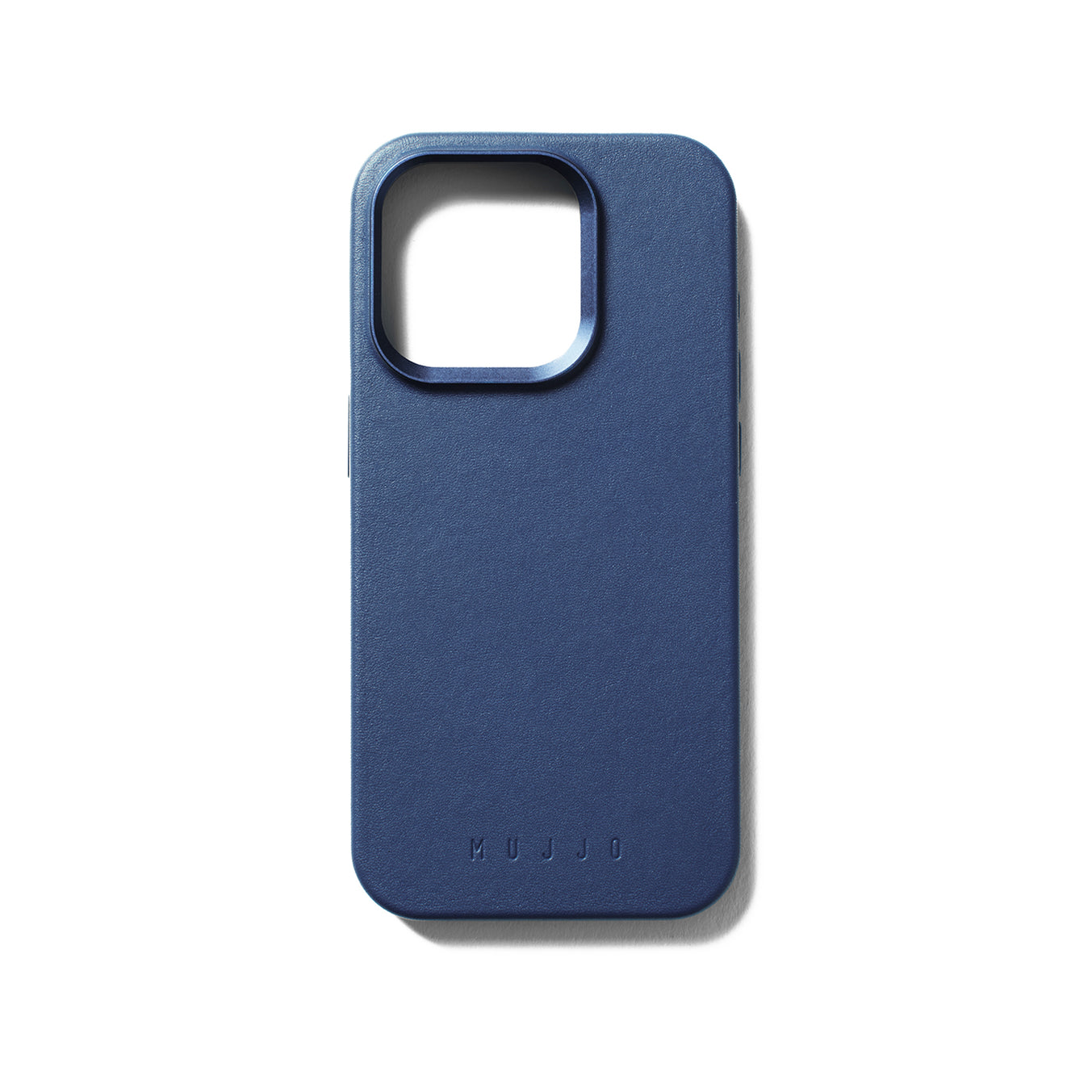 MUJJO iPhone 15 Pro bőrtok - monaco kék