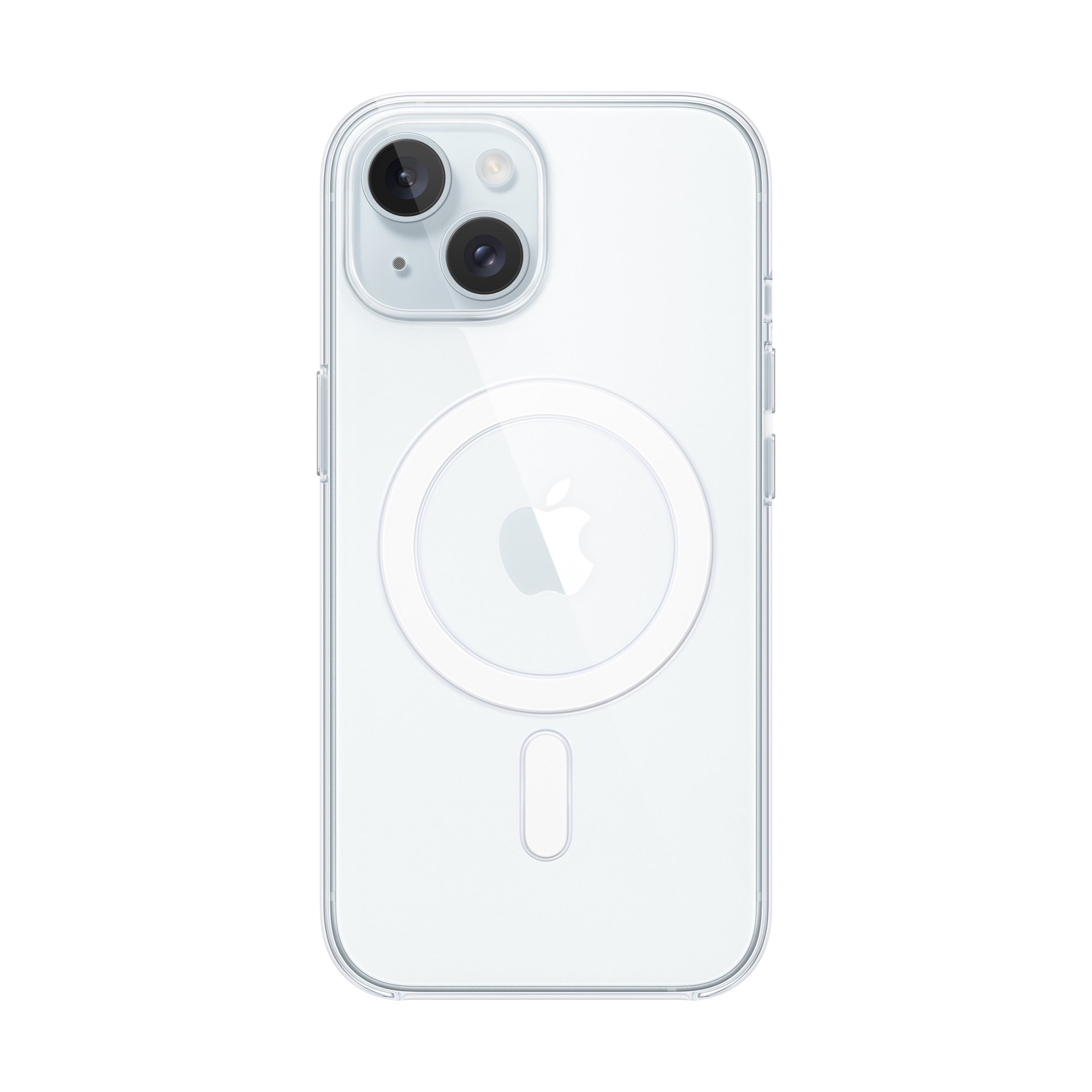 MagSafe-rögzítésű átlátszó iPhone 15-tok - áttetsző