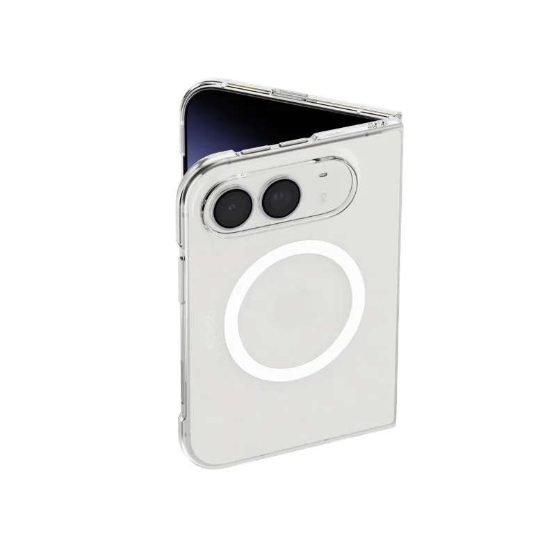 Epico HeroSlim Mag+ Case for iPhone Duo, Qi2 & MagSafe Compatible, Camera Protection - Transparent