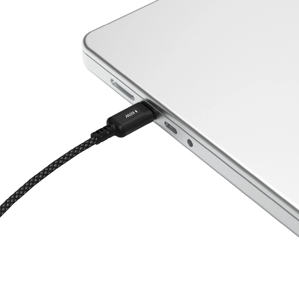ADAM ELEMENTS Casa S200 USB-C 2m-es töltőkábel - szürke