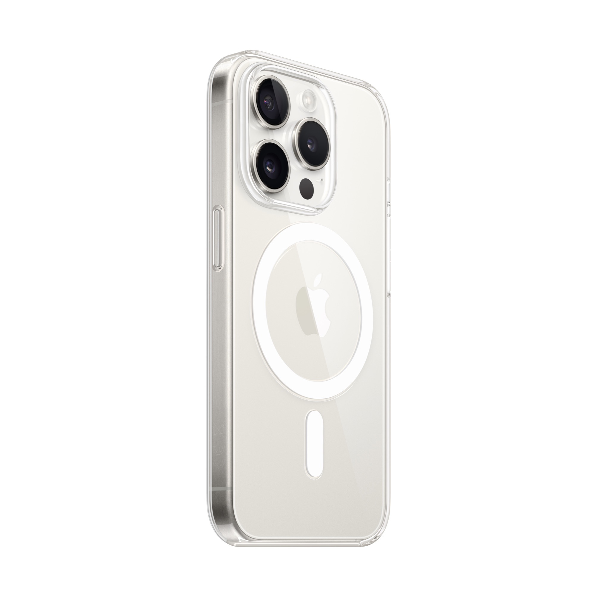 MagSafe-rögzítésű átlátszó iPhone 15 Pro-tok
