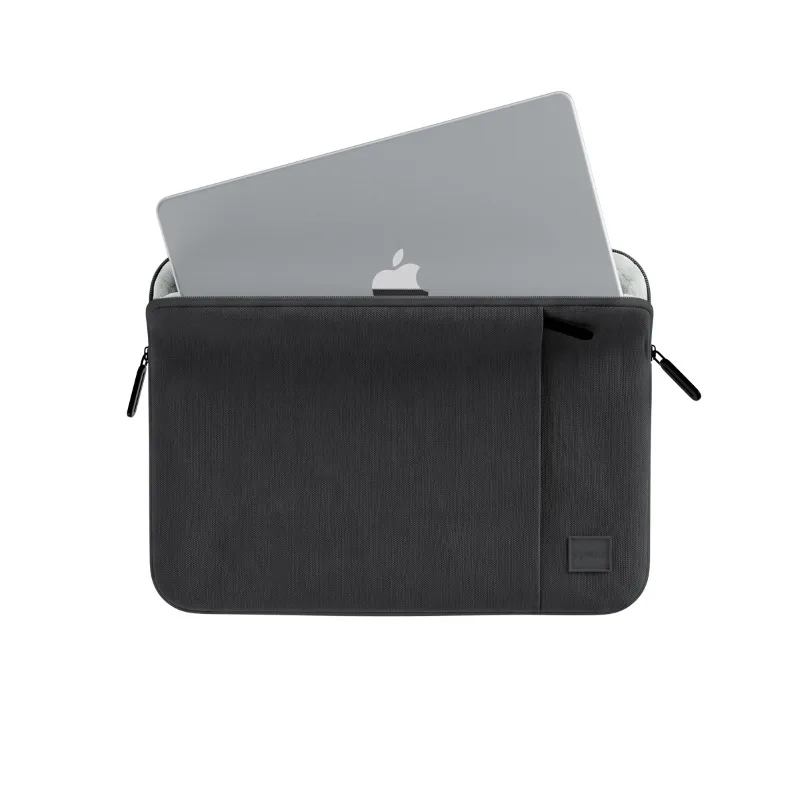 Epico CushionGuard Water-Resistant Sleeve for MacBook Pro 14" / Air 13", Extra Pocket - Dark Grey