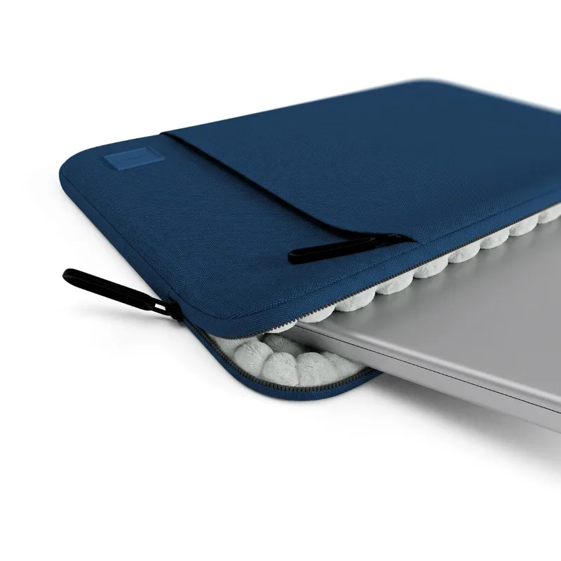Epico CushionGuard Water-Resistant Sleeve for MacBook Pro 16" / Air 15", Extra Pocket - Dark Blue