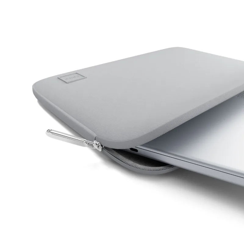 Epico Neoprene Lite Water-Resistant Sleeve for MacBook Air 15" / Pro 16", Full Coverage - Light Grey