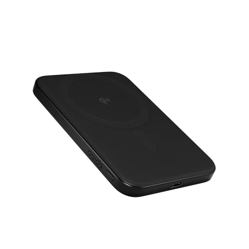 Epico UltraPack Qi2 15W Slim Aluminium MagSafe Wireless Power Bank 5000mAh - Black