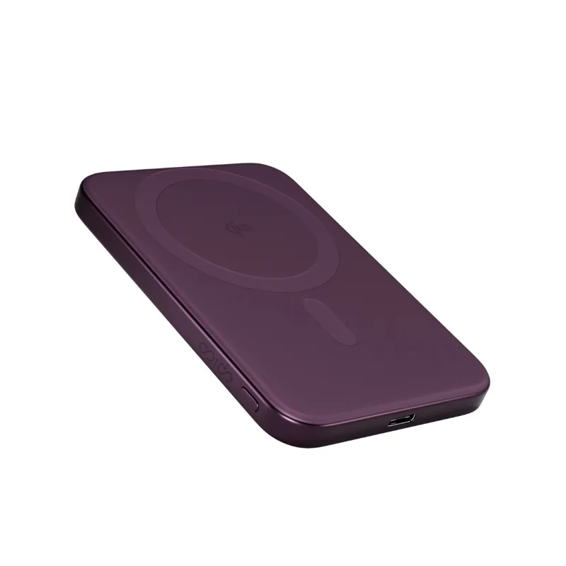 Epico UltraPack Qi2 15W Slim Aluminium MagSafe Wireless Power Bank 5000mAh - Dark Purple