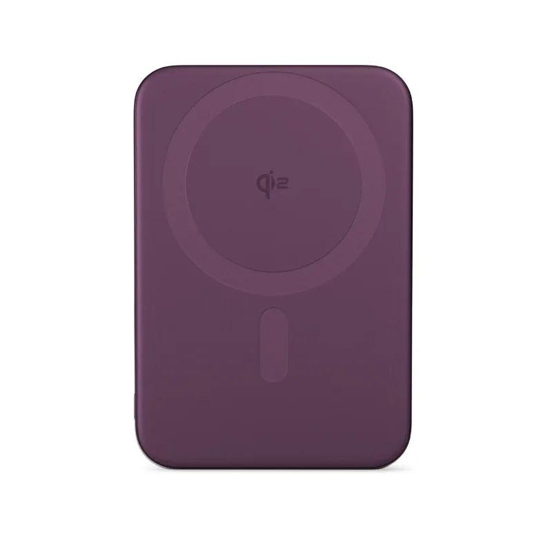 Epico UltraPack Qi2 15W Slim Aluminium MagSafe Wireless Power Bank 5000mAh - Dark Purple