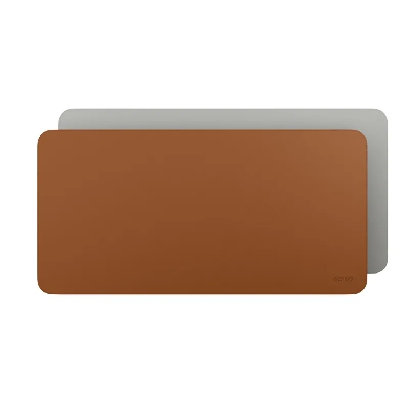 Epico TechGrain Reversible XL Desk Mat & Mouse Pad for Keyboard and Mouse - Brown / Light Grey