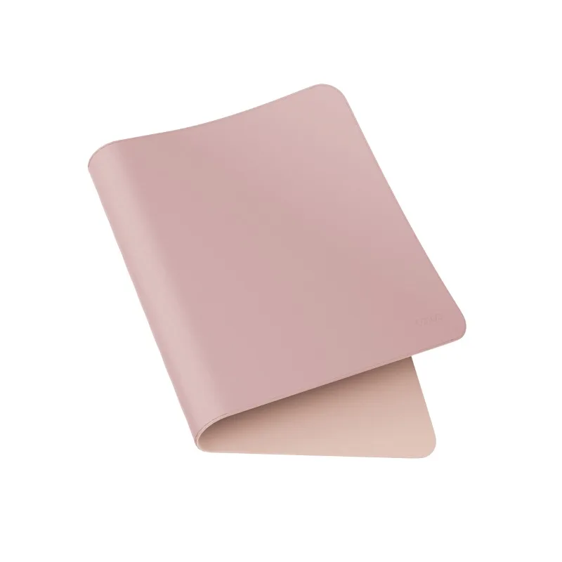 Epico TechGrain Reversible XL Desk Mat & Mouse Pad for Keyboard and Mouse - Light Pink / Dark Pink