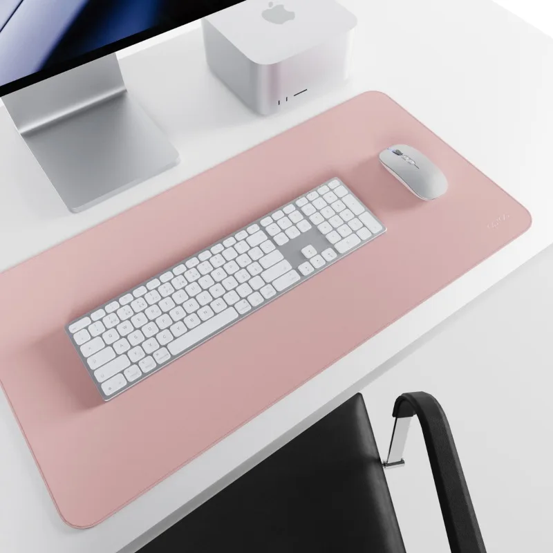 Epico TechGrain Reversible XL Desk Mat & Mouse Pad for Keyboard and Mouse - Light Pink / Dark Pink