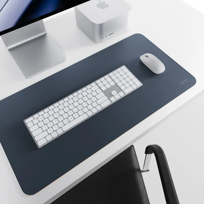 Epico TechGrain Reversible XL Desk Mat & Mouse Pad for Keyboard and Mouse - Dark Blue / Yellow