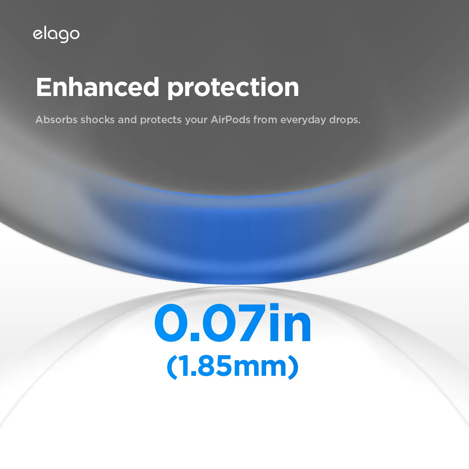 ELAGO AirPods Pro 3 szilikon tok - fekete