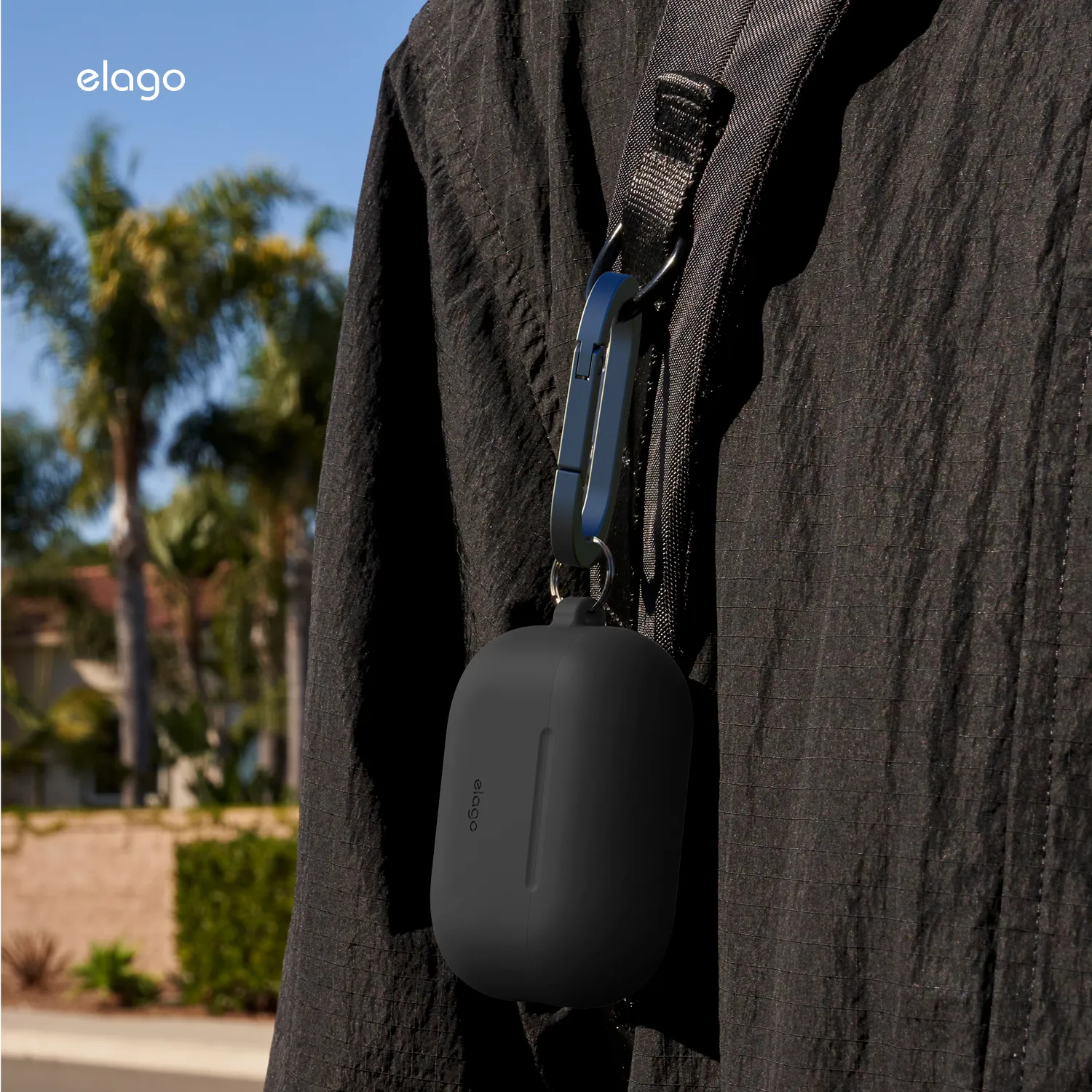 ELAGO AirPods Pro 3 szilikon tok - fekete