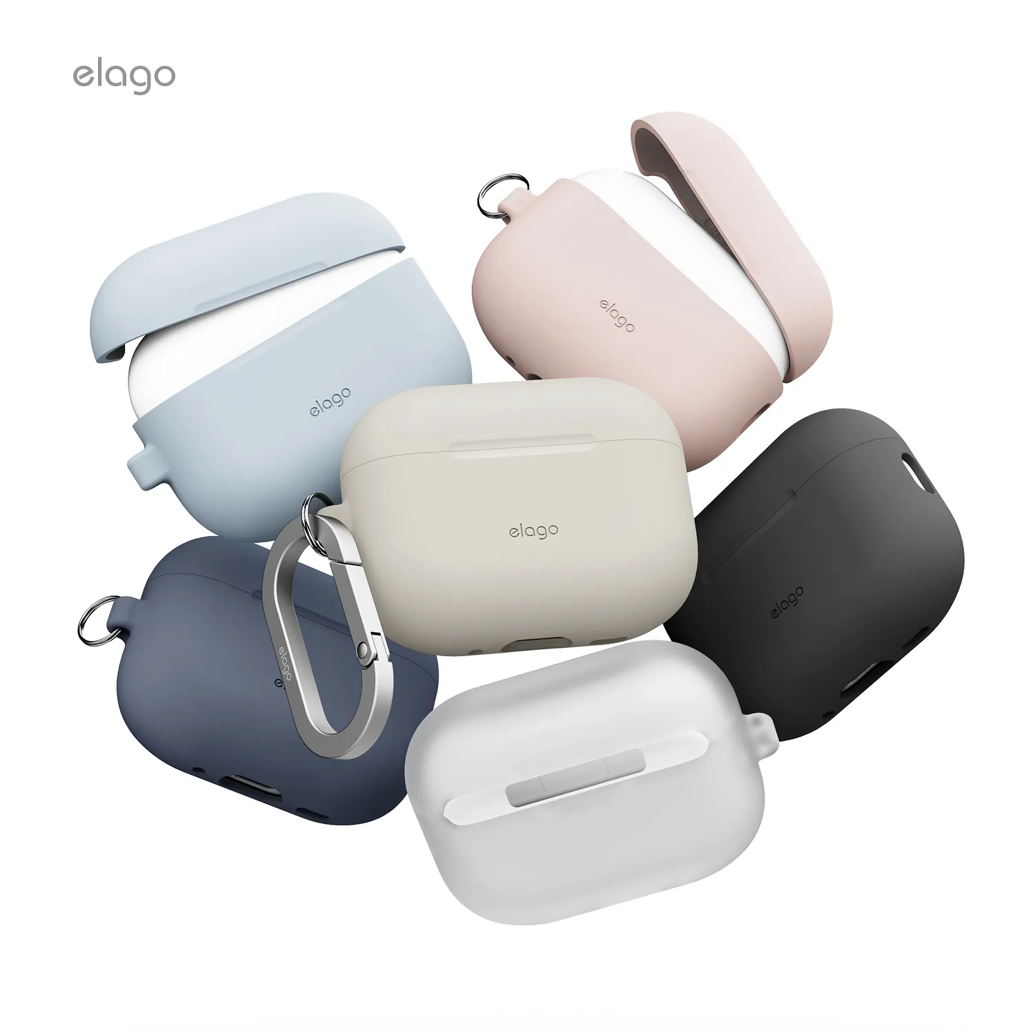 ELAGO AirPods Pro 3 szilikon tok - kavicsszürke