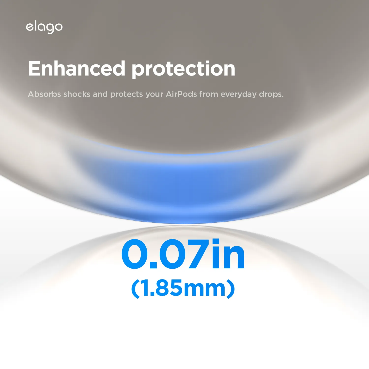 ELAGO AirPods Pro 3 szilikon tok - kavicsszürke