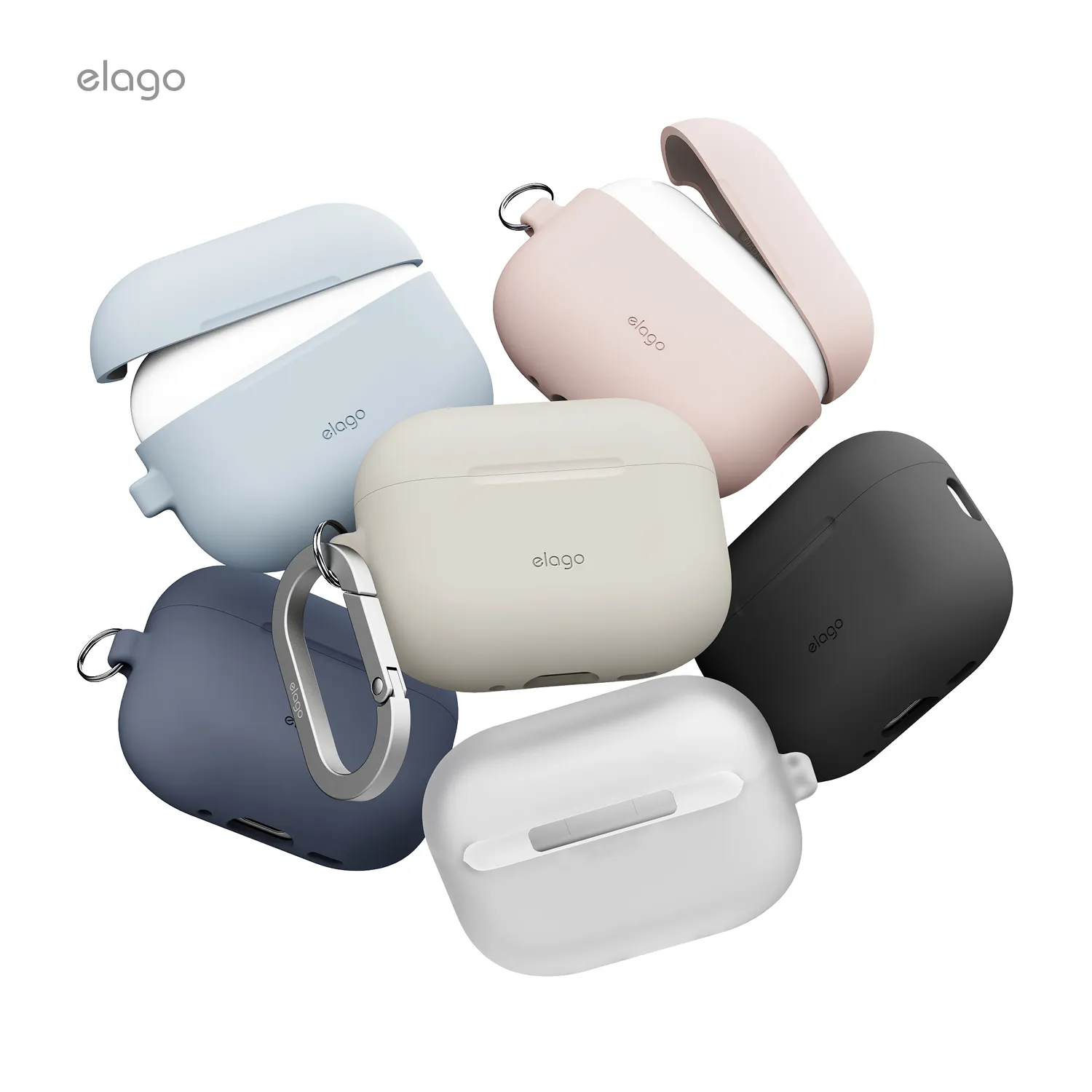 ELAGO AirPods Pro 3 szilikon tok - világoskék