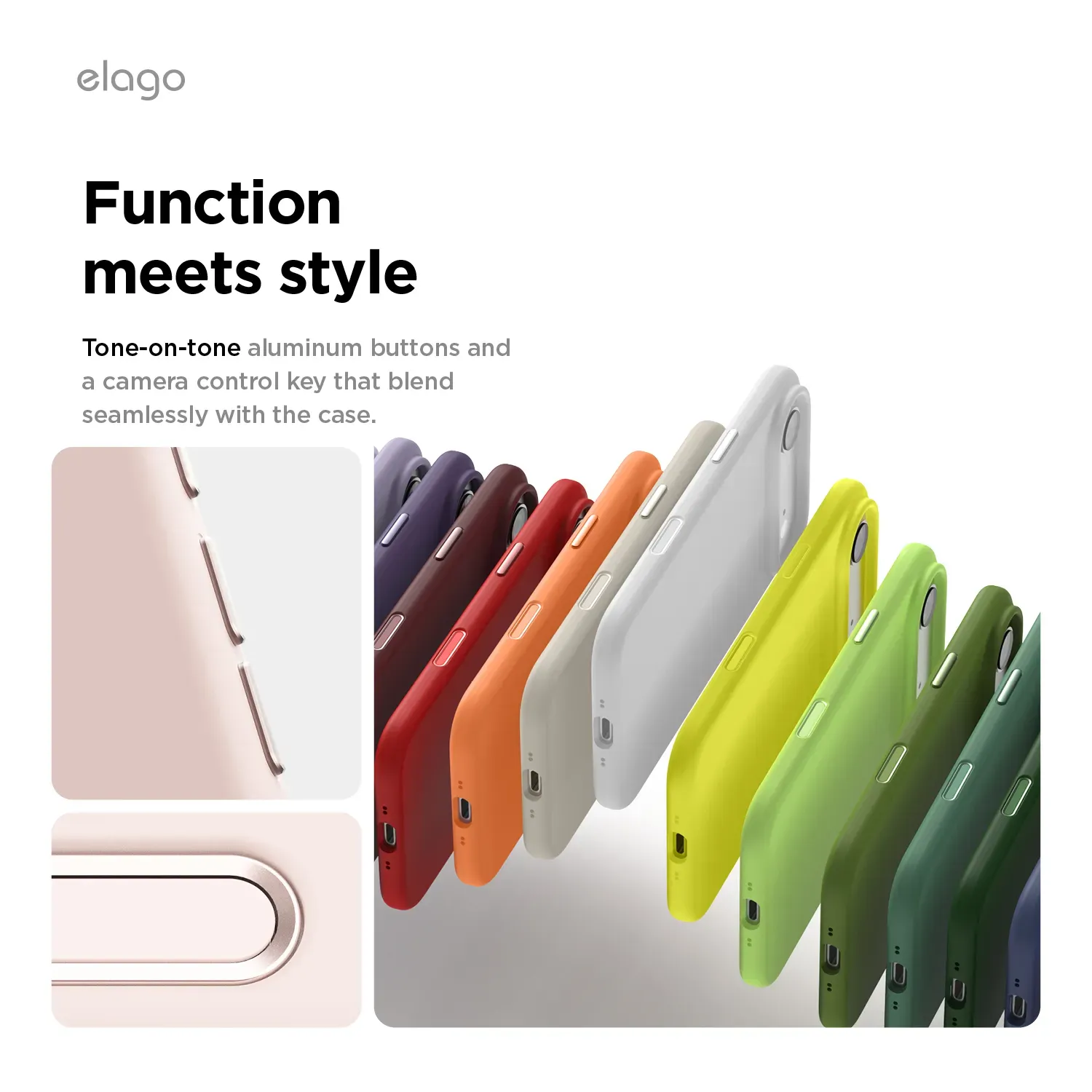 elago MagSafe-kompatibilis iPhone Air szilikontok - rózsaszín