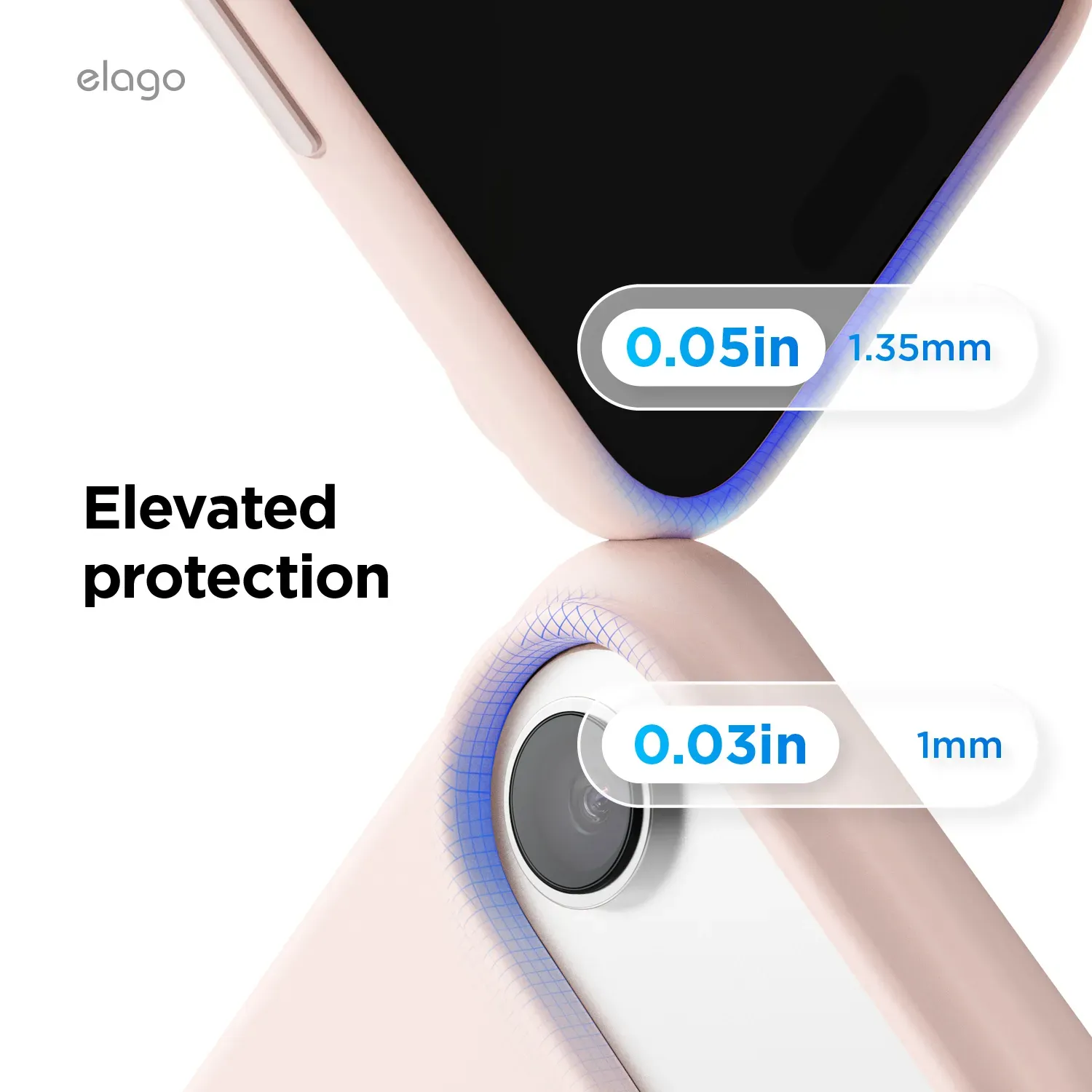 elago MagSafe-kompatibilis iPhone Air szilikontok - rózsaszín