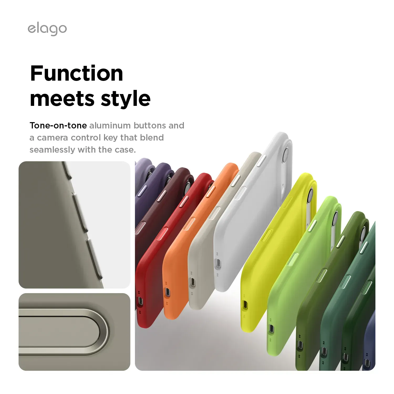 elago MagSafe-kompatibilis iPhone Air szilikontok - sötétszürke