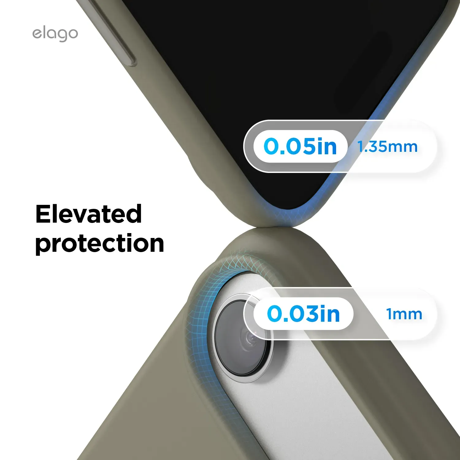 elago MagSafe-kompatibilis iPhone Air szilikontok - sötétszürke