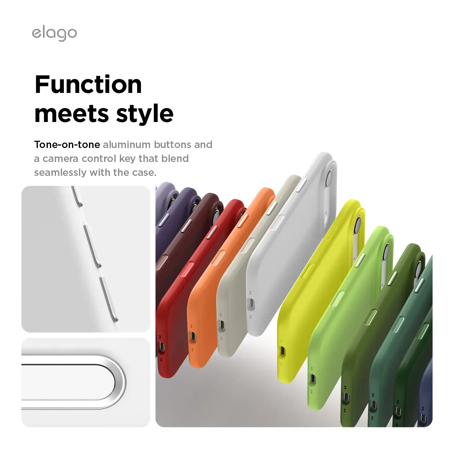 elago MagSafe-kompatibilis iPhone Air szilikontok - fehér