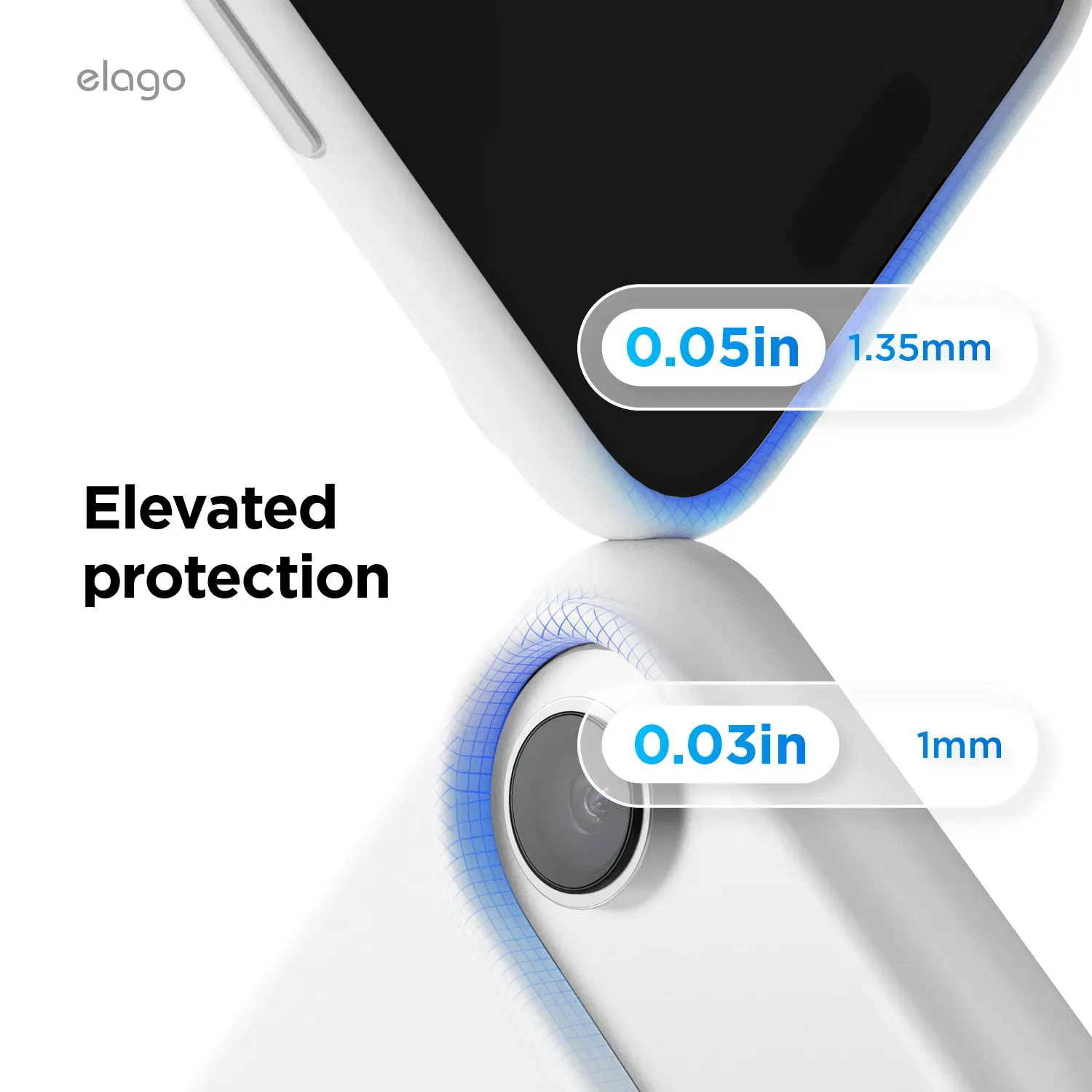 elago MagSafe-kompatibilis iPhone Air szilikontok - fehér
